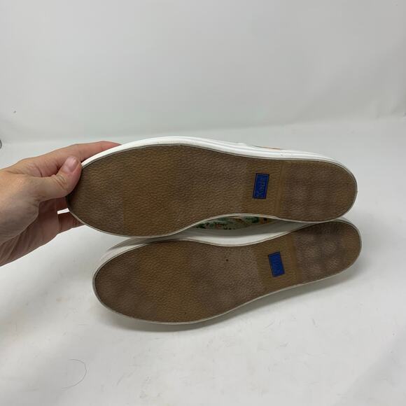 Keds x Rifle Paper Pink Green Wildflower Triple Decker Platform Sneaker Floral 9 - Picture 3 of 8